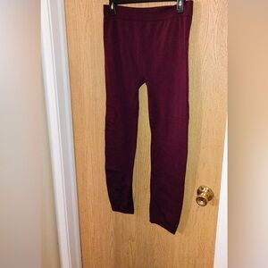 Sociology~ Maroon Leggings~One Size Queen